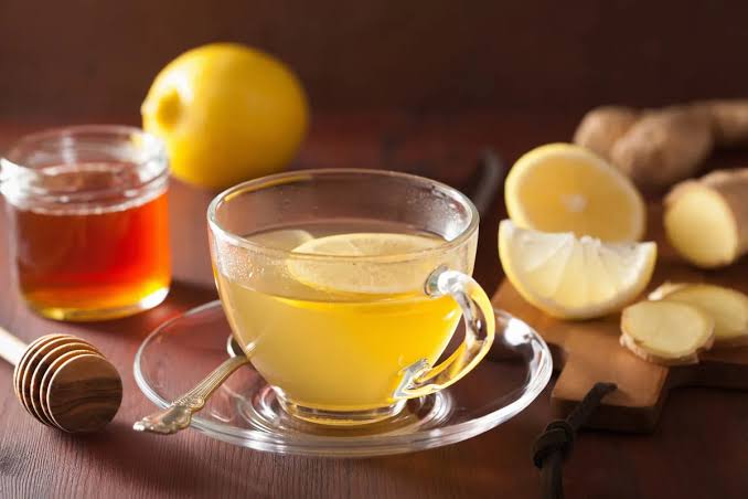 Homemade ginger tea